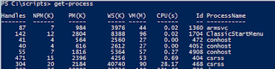 Get-Process Basic